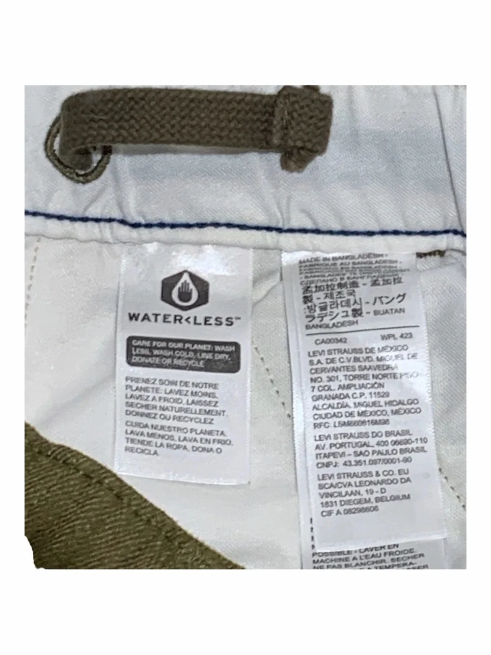 Levi's Olive green denim. XX Chino EZ 34 x 29